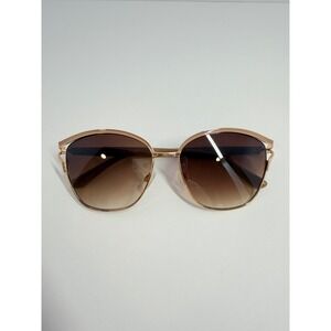 Bandolino Womens Cat Eye Sunglasses Gold Tone Frame Brown Gradient Lens